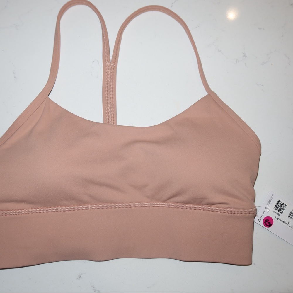 Lululemon Pink Clay (PCLY) Flow Y Nulu Sports Bra